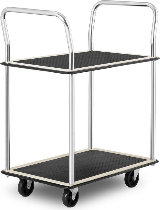 Produktbild MSW Etagenwagen 120 kg Transportwagen 2 Ebenen je 72 x 43 cm Handwagen Lagerwagen (120 kg)