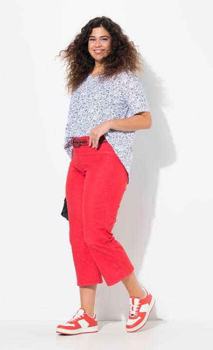 Produktbild Ulla Popken Jeansculotte Mary, weites Bein, Elastikbund (54)