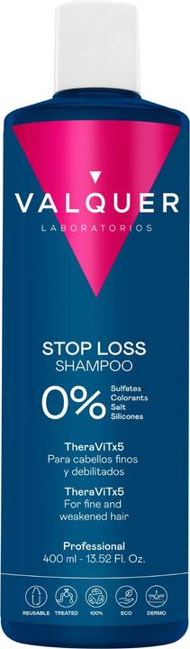 Produktbild Valquer Válquer Stop Loss Hair Loss Shampoo 400ml (400 ml, Flüssiges Shampoo)