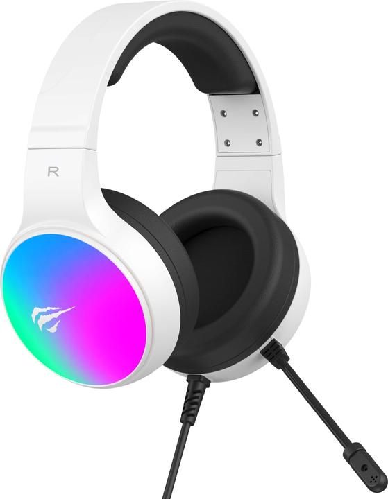 Havit - Gaming Headphones (H2043U) - with Microphone, 50mm Speaker, USB, 2.1m - White (Kabelgebunden)