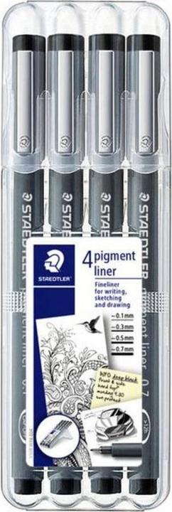 Actual product image Staedtler Pigment Liner (Transparent, 4 x)