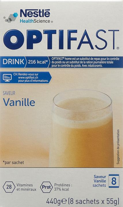 Image du produit Optifast Drink Vanille (Vanille, 8 pcs, 440 g)