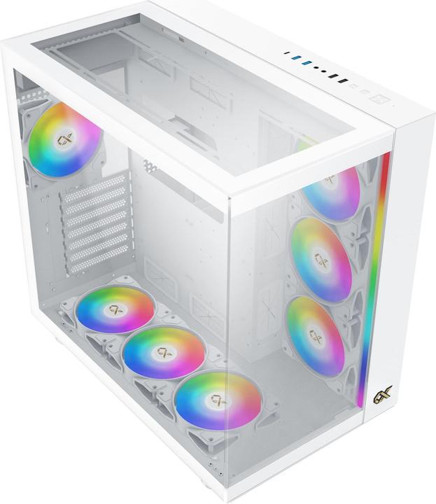 Image du produit Xigmatek Boitier Moyen Tour E-ATX Aqua Ultra RGB avec panneaux vitrés (Blanc) (ATX)