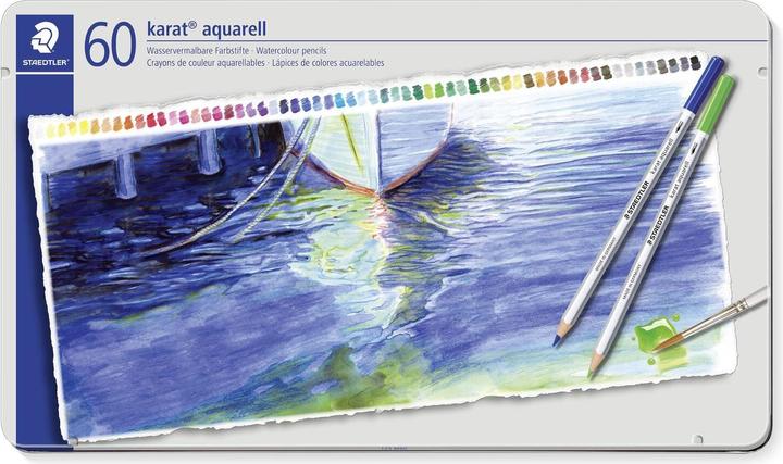 Actual product image Staedtler karat aquarell 125 Watercolour pencils (60 x)