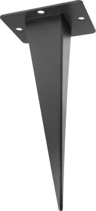 Actual product image Grafner Socket Pillar Black with 2 Outdoor Sockets Stainless Steel Garden Socket Energy Pillar