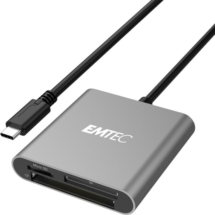 Emtec T610C Kartenleser (SD, CF, microSD) (USB-C 3.1 Gen 1)
