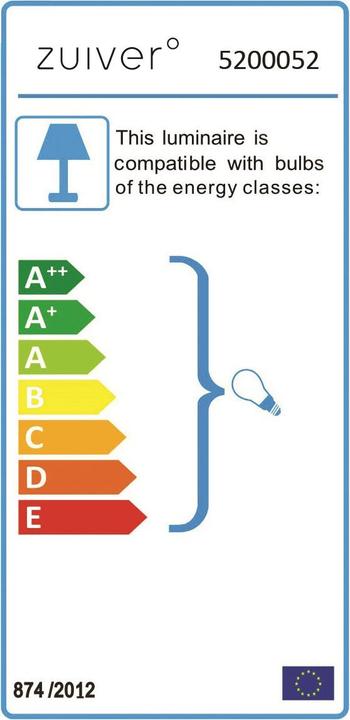 Energy Label Zuiver Shelby (E27)