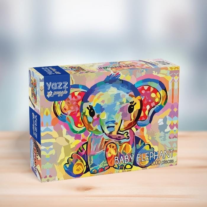 Actual product image Yazz Puzzle 1000 pieces Baby Elephant (1000 pieces)