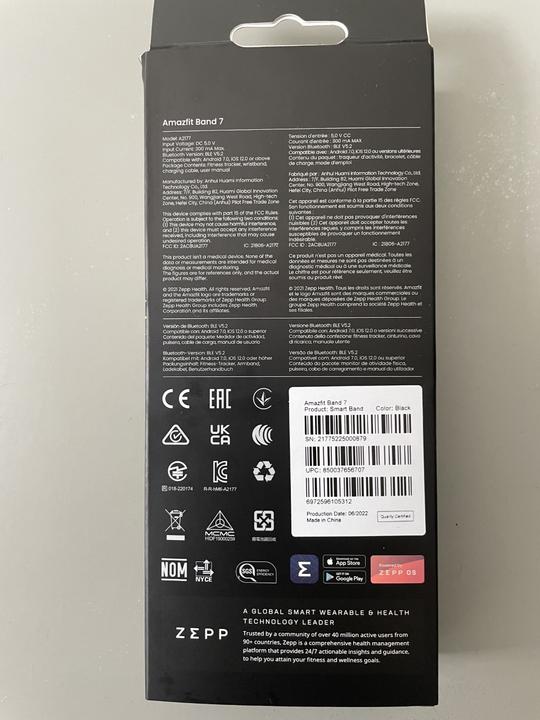 Produktbild Amazfit Band 7 AMOLED Wristband activity tracker (1.47") White (37.30 mm)