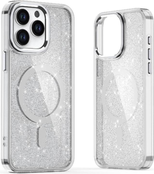 Produktbild Hurtel Glitter Case mit MagSafe für iPhone 16e - Weiss (Apple iPhone 16e)