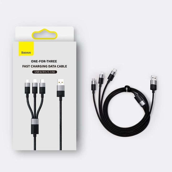 Immagine prodotto Baseus Cavo di ricarica 3in1 (1.20 m, USB 3.2 Gen 1)