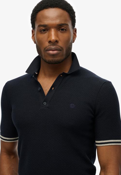 Actual product image Superdry Knitted Texture S/s Polo (L)