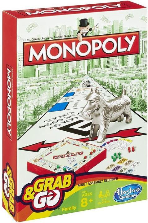 Produktbild Hasbro Gaming Monopoly Grab & Go Game Wirtschaftssimulation Kinder & Erwachsene (Deutsch)