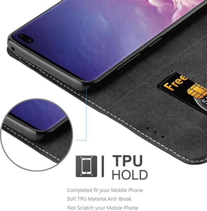 Productafbeelding Cadorabo X-Wallet hoes voor kunstleer pak (Samsung Galaxy S10+)