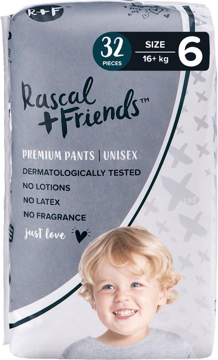 Rascal+Friends Premium Pants (Gr. 6, Tragepack, 32 Stück)