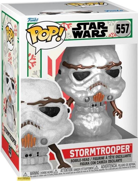 Produktbild Funko Star Wars The Mandalorian POP! & Tee Vinyl Figur & T-Shirt Set Holiday Stormtrooper(MT) Grösse XL