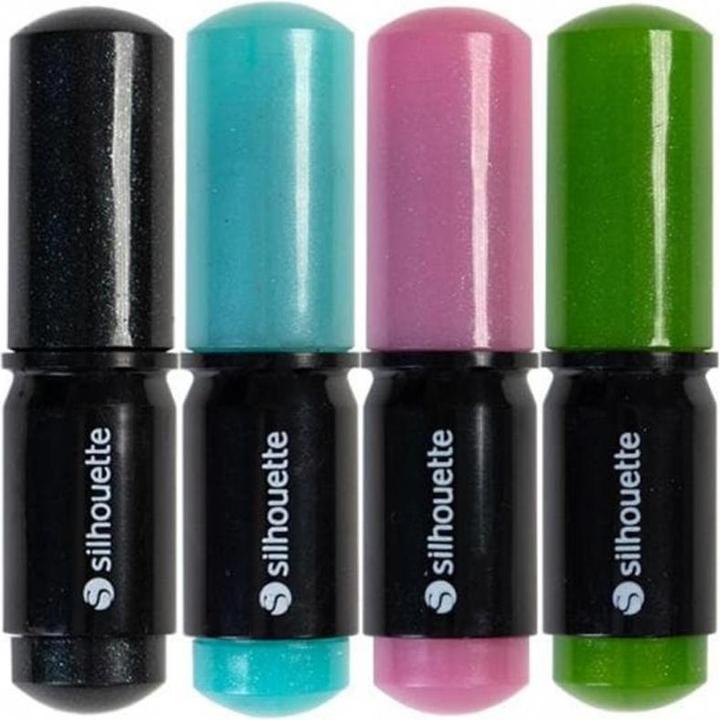Schwarz, Grün, Rosa, Blau