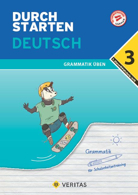 Produktbild Durchstarten, Deutsch Mittelschule/AHS, 3. Klasse, Grammatik, Übungsbuch mit Lösungen (Deutsch, Vera Igler, 2024)