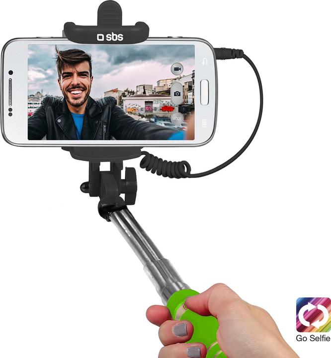 Actual product image SBS Mini Selfie stick with jack 3,5 mm