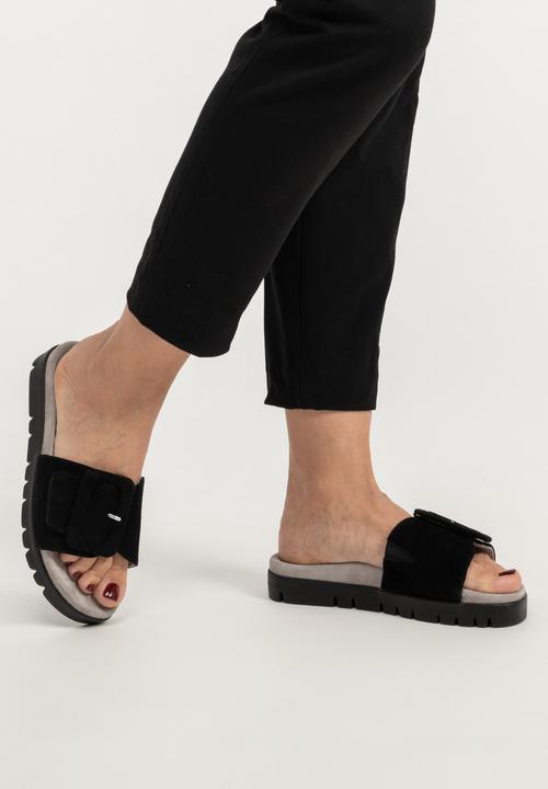 Actual product image Vitaform Pantoletten Damen Weite H Samtziegenleder (41)