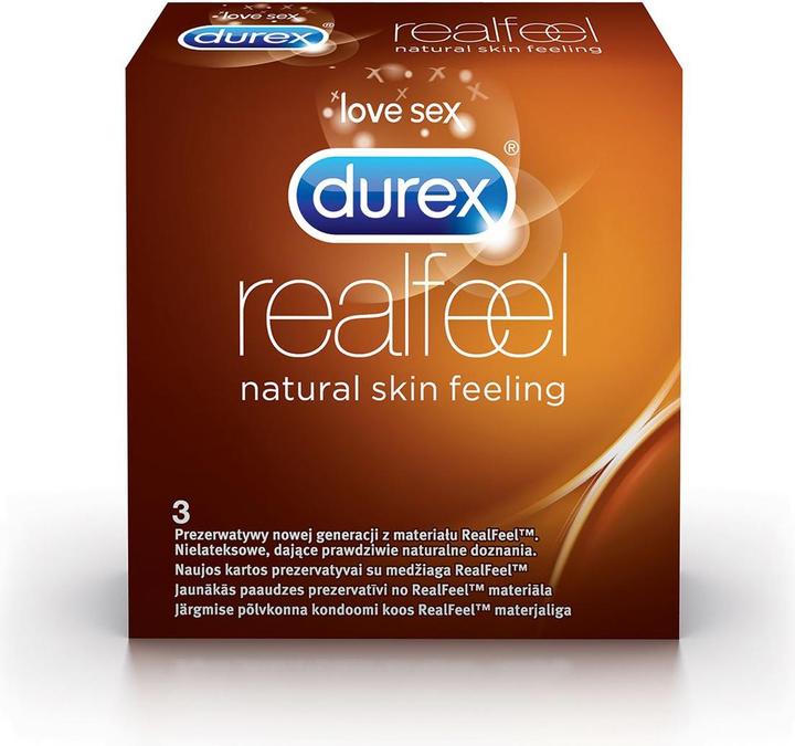 Actual product image Durex Real Feel Natural Skin Feeling non-latex condoms 3pcs (3 pcs.)