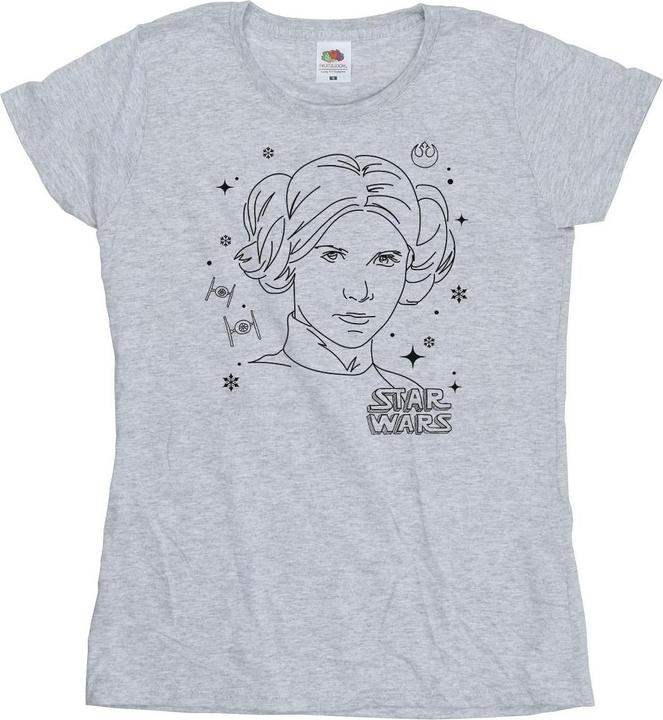 Star Wars Episode IV: A New Hope Leia Christmas Sketch TShirt (M)