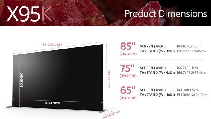 Image du produit Sony XR-65X95K (65", X95K, Mini-LED, 4K, 2022)