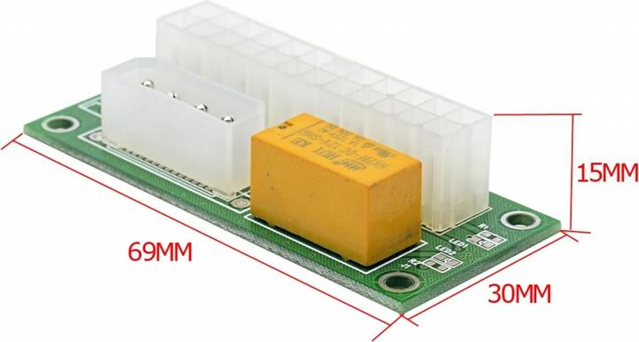 Produktbild PowerGuard ATX 24-Pin Dual PSU Power Supply Netzteil Adapter