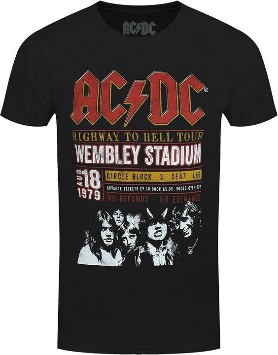 Produktbild AC/DC Erwachsene Wembley '79 Umweltfreundliches T-shirt (L)