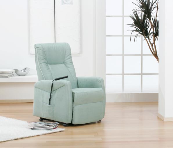 Image du produit Mirex Aufsteh-Ruhesessel Cumulus Quartett leder marmor hellbeige