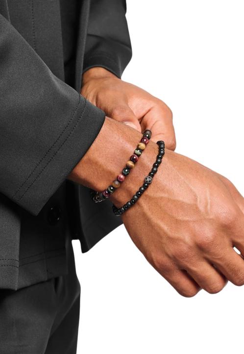 Produktbild Thomas Sabo Talisman Armband mit Tigerauge Beads (19 cm, 925er Silber)
