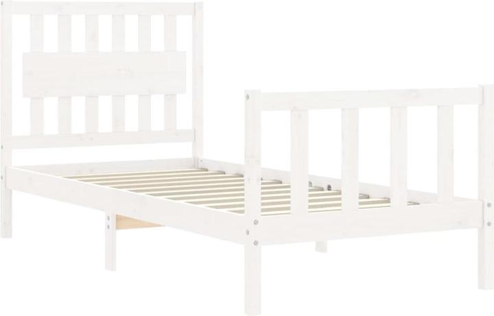 Produktbild VidaXL Massivholzbett mit Kopfteil 160x200 cm (160 x 200 cm)