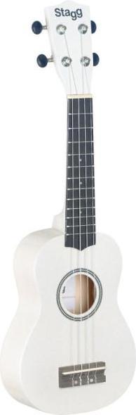 Produktbild Stagg US-WHITE Sopran Ukulele Weiss mit Tasche (Sopran, Soprano)