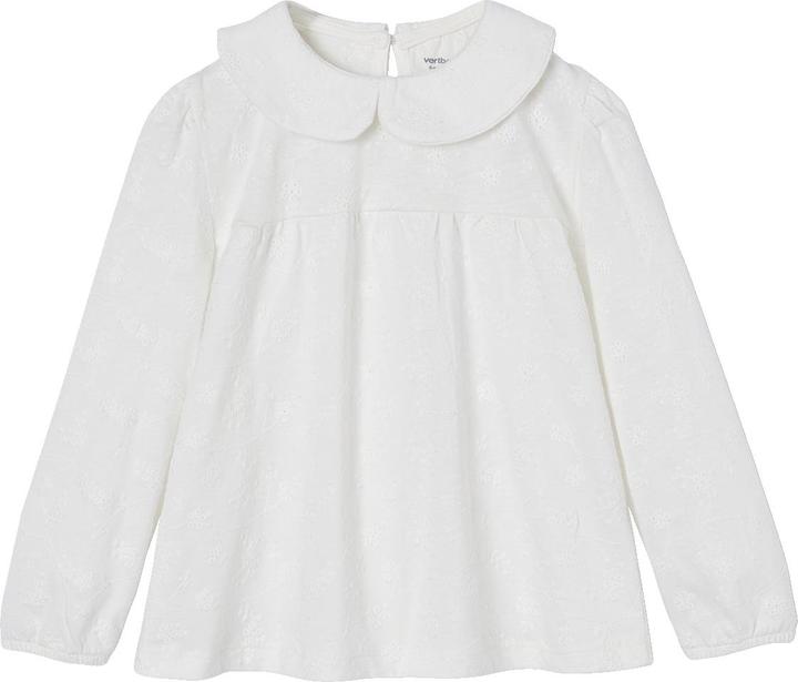Actual product image Vertbaudet Girls' blouse shirt with eyelet embroidery (140)