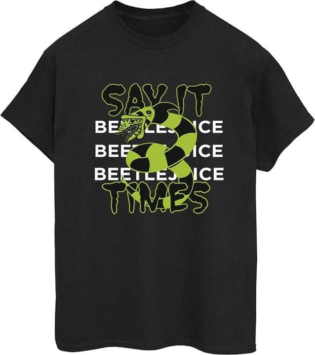 Beetlejuice Say It 3 Times TShirt (4XL)