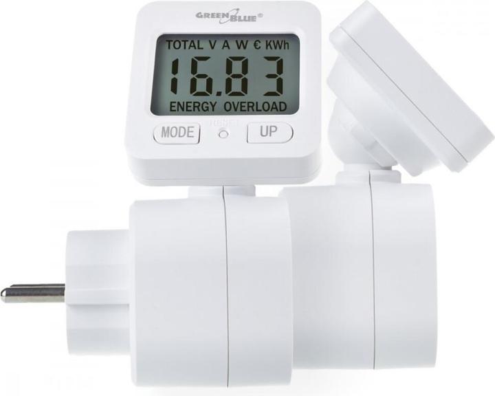 Actual product image Greenblue Energiezähler Wattmeter 16A max. 3680W Unterspeicher GB615 E