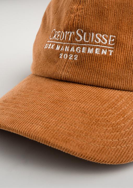 Actual product image Plakativ «Credit Suisse Risk Management» Corduroy Cap Camel