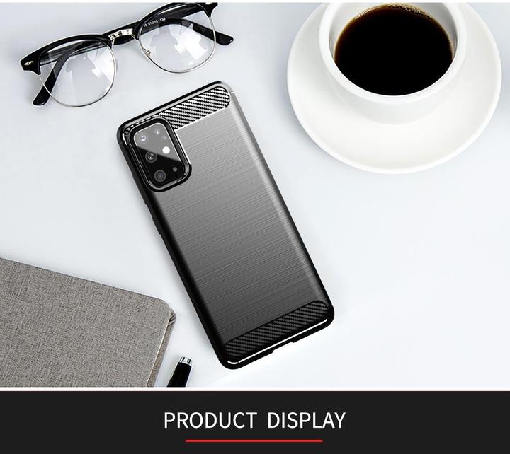 Produktbild Cadorabo TPU Ultra Slim carbon edelstahl Kombi Cover (Samsung Galaxy S20+)