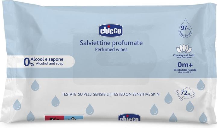 Chicco Reinigungstücher, ohne Flip Cover, 72 Stk. - 0m+ (72 Stück)