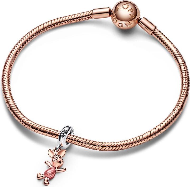 Immagine prodotto Pandora Ciondolo Disney Winnie the Pooh Piglet (Metallo, placcato oro rosa, Argento 925, Smalto)