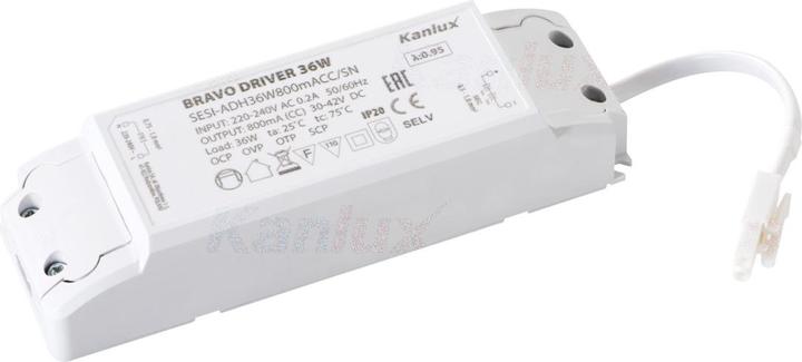Immagine prodotto Kanlux 28025 Trasformatore BRAVO, alimentatore 36W 800mA 30-42VDC