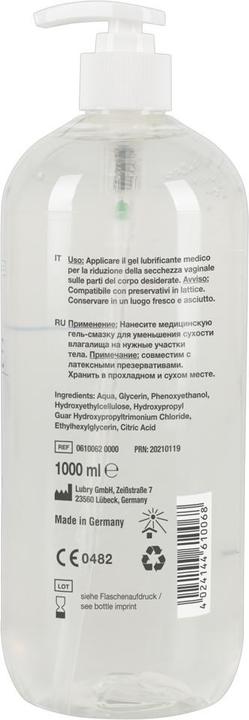 Nutritional values and ingredients Just Glide Waterbased (1000 ml)