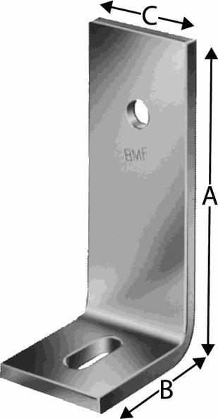 Actual product image Simpson Sst Concrete angle, type P (Angle connector, 1 pcs.)