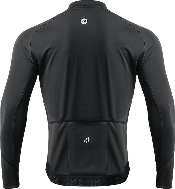 Image du produit Rockbros 15400002002 maillot cycliste à manches longues automne/hiver M - noir (M)