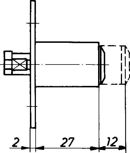Actual product image Hekna Cylinder push-turn lock 6028 Zamak nickel-plated
