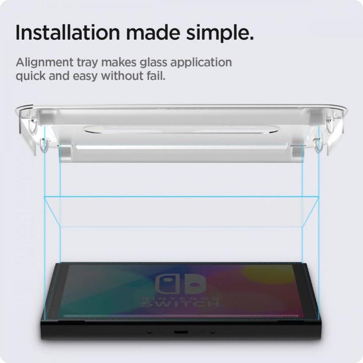Produktbild Spigen szkło hartowane do Nintendo Switch OLED 2szt. (Switch)