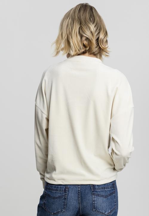 Actual product image Urban Classics Ladies Oversized Velvet Crew (XS)