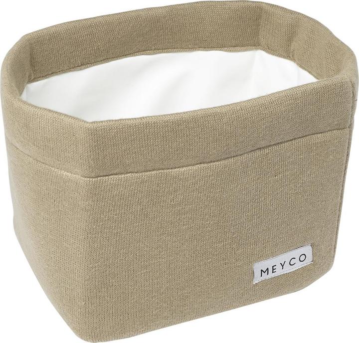 Image du produit Meyco Panier à points enroulés medium Knit basic taupe
