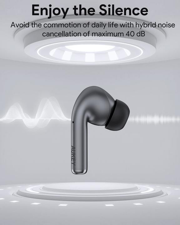 Actual product image Aukey BEYOND ANC PRO - Earbuds (ANC, 25 h, Wireless)