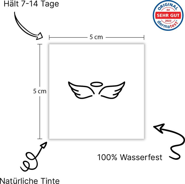 Produktbild minink Temporäres Tattoo: Einfacher Engel